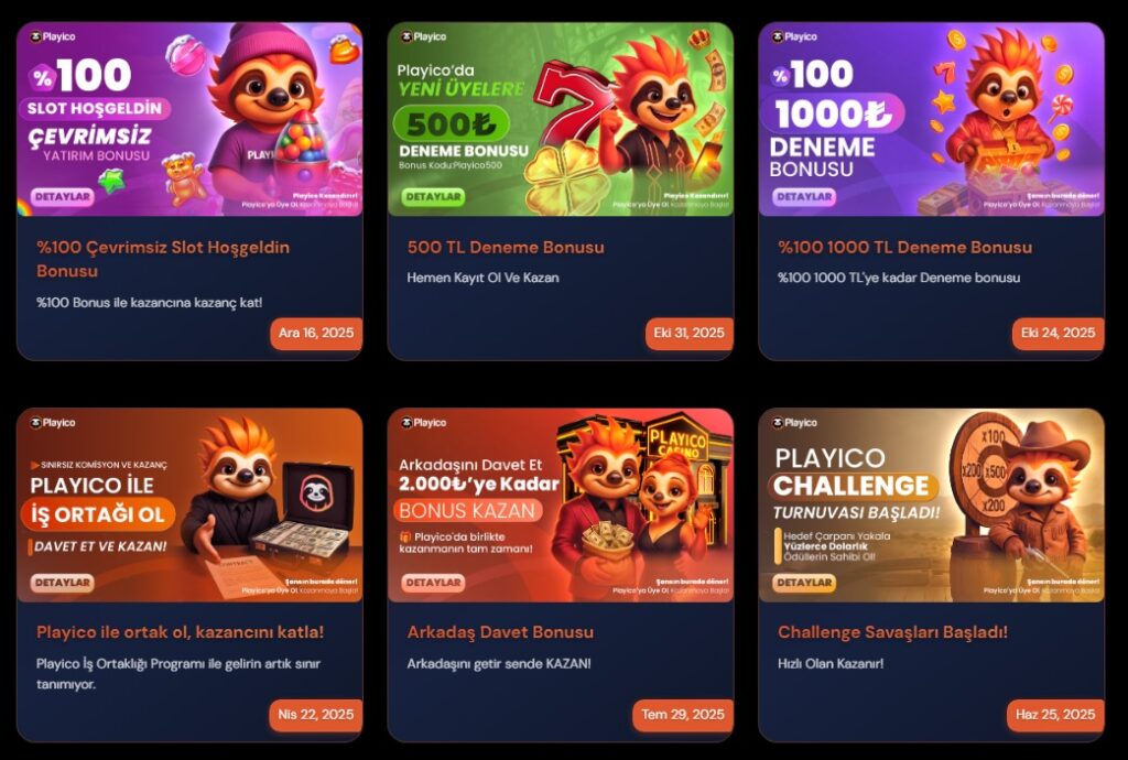 playico bonuslar